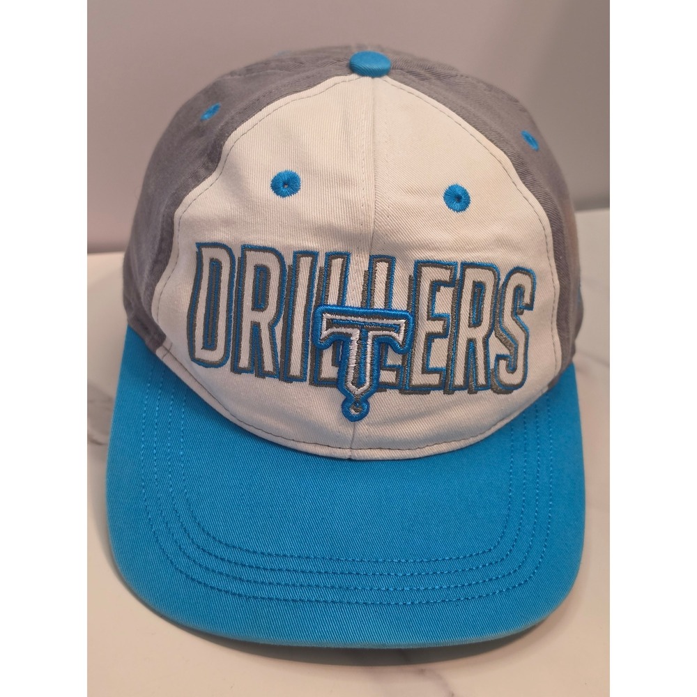 Tulsa Drillers OC Sports MiLB Snapback Hat Grey White Blue Youth Baseball Cap